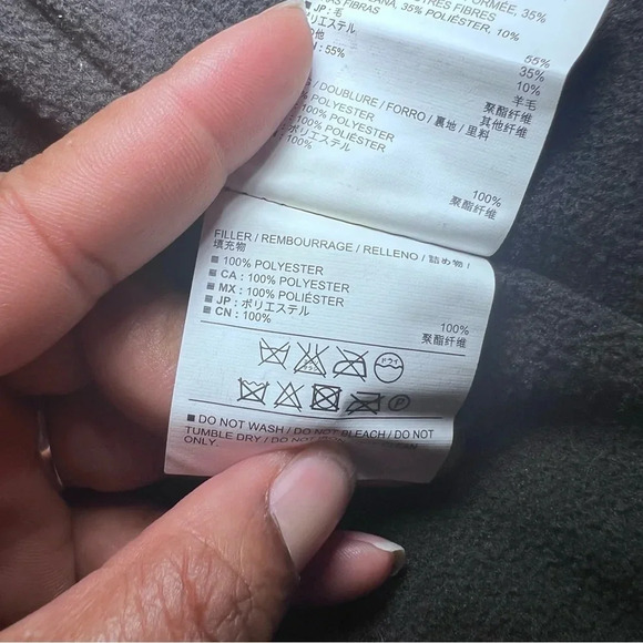 Old Navy Puffer Vest Quilted Sleeveless Jacket Gray Herringbone Size M - Picture 4 of 7